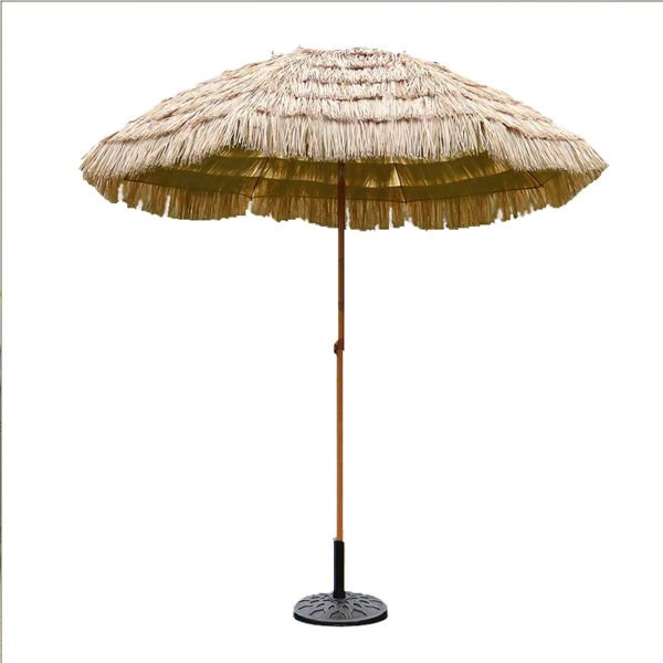Straw umbrella thatched outdoor sun umbrella parasol